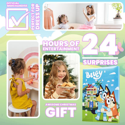 英美直送 Bluey Hair Accessories聖誕倒數日曆 兒童款 聖誕快樂特輯 聖誕倒數日曆A 不參與$900免運 滿$900可加$25免運 Christmas Advent Calendars 2025