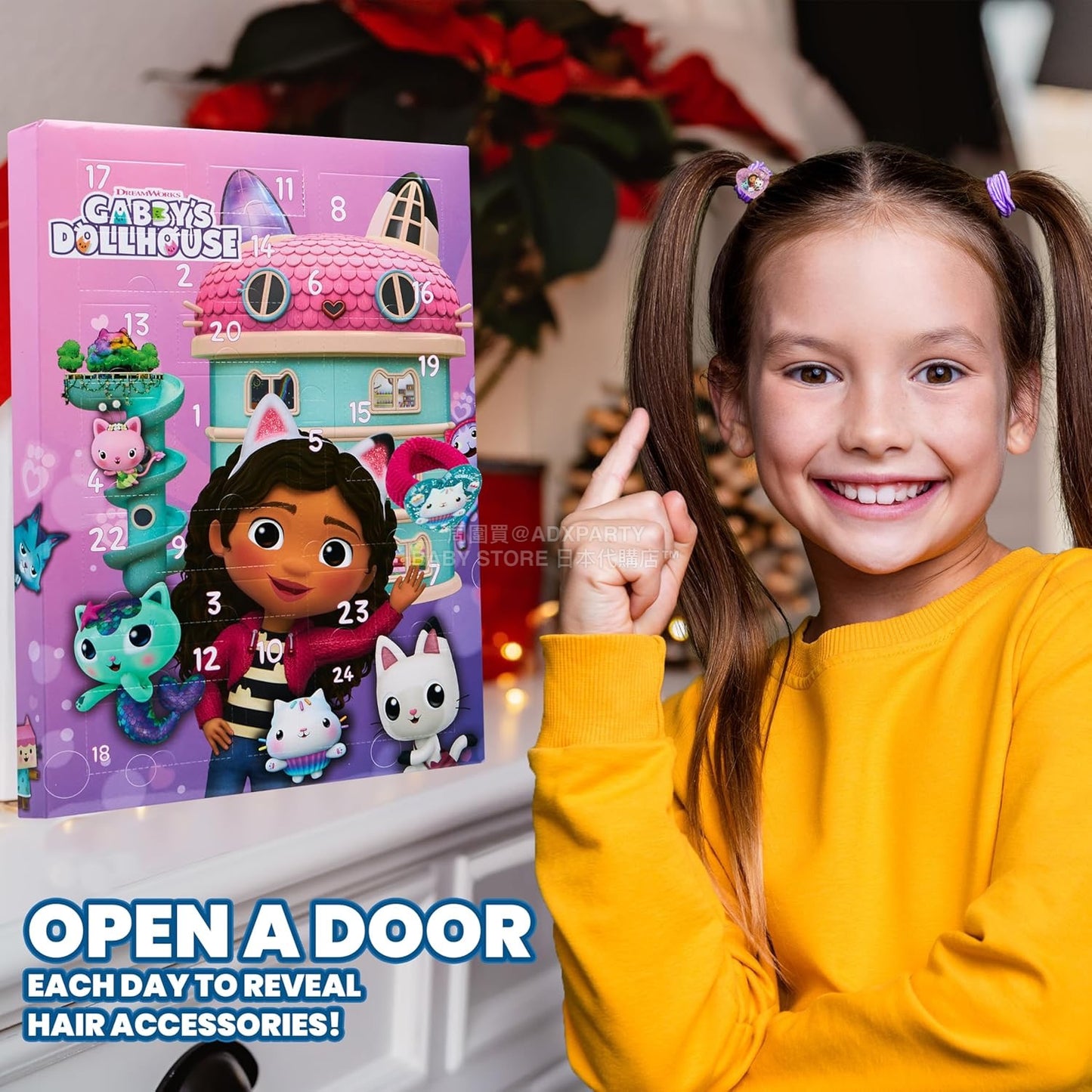 英美直送 Gabby’s Hair Accessories聖誕倒數日曆 兒童款 聖誕快樂特輯 聖誕倒數日曆A 不參與$900免運 滿$900可加$25免運 Christmas Advent Calendars 2025
