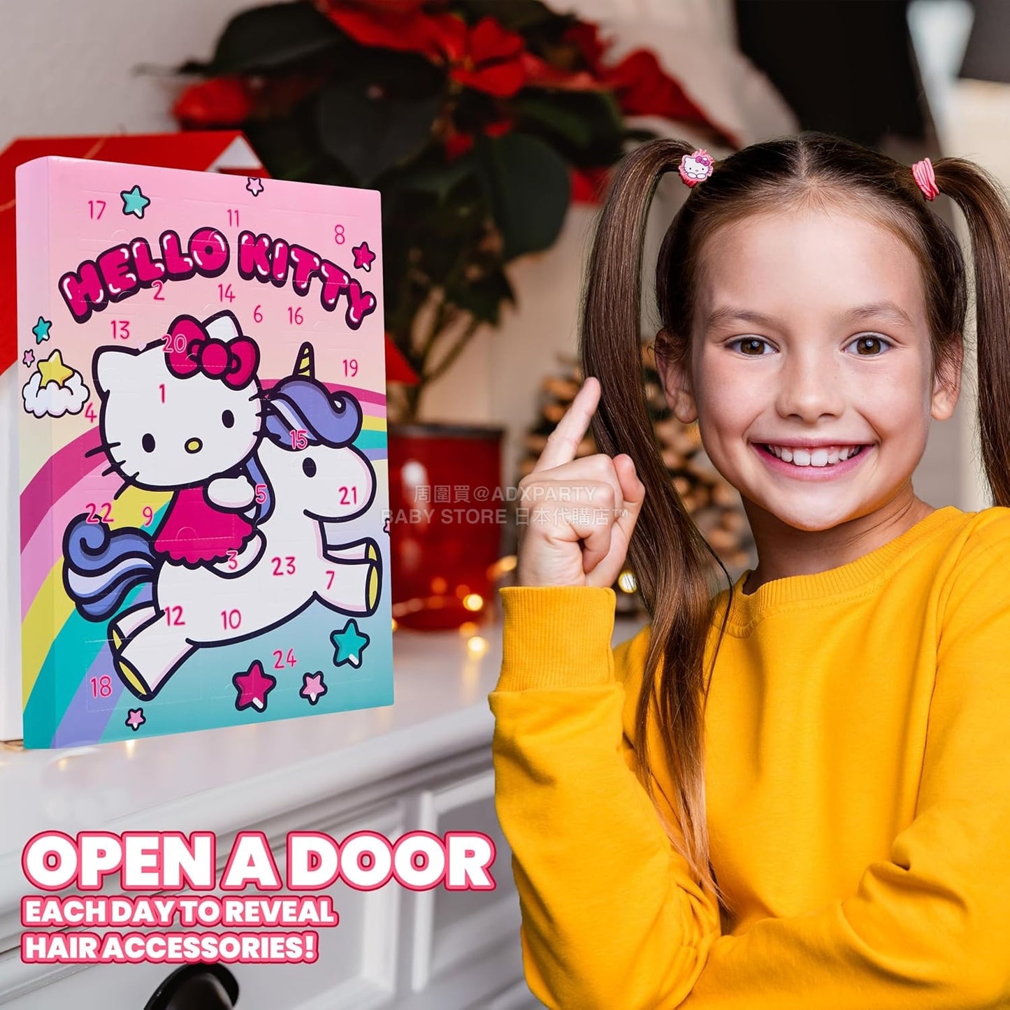 英美直送 Hello Kitty Hair Accessories聖誕倒數日曆 兒童款 聖誕快樂特輯 聖誕倒數日曆A 不參與$900免運 滿$900可加$25免運 Christmas Advent Calendars 2025