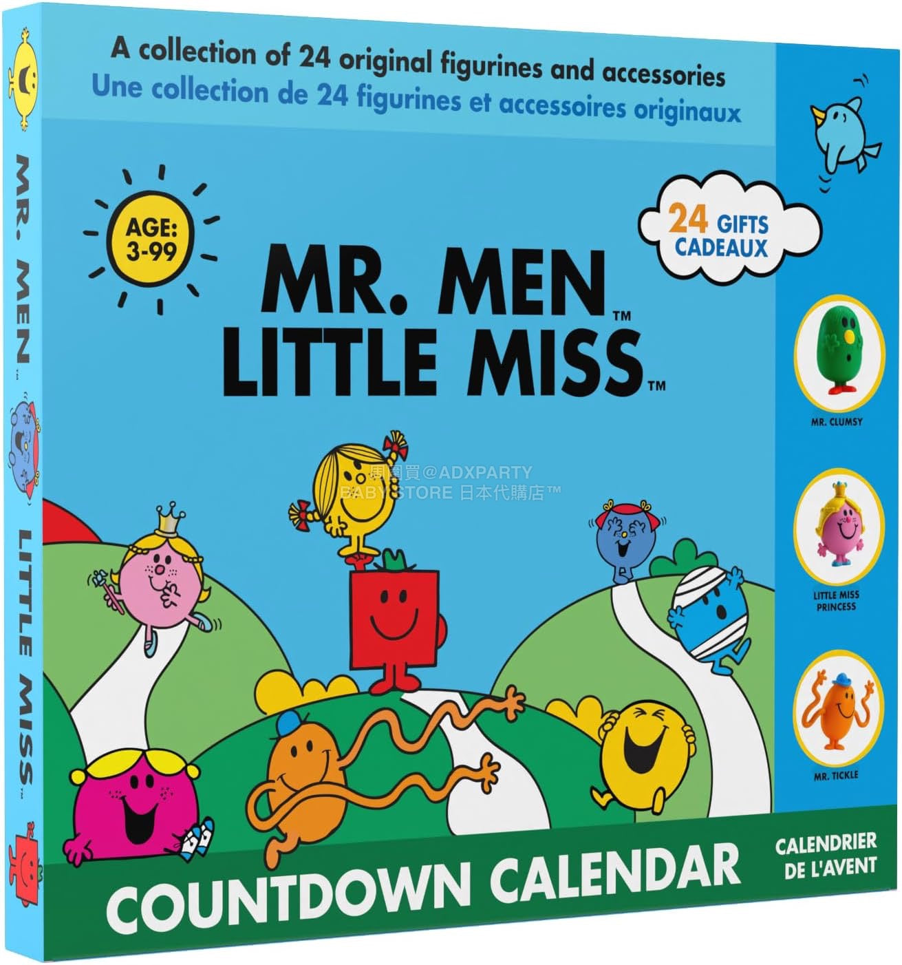 英美直送 Mr. Men & Little Miss Collectible Cartoon Toys聖誕倒數日曆 兒童款 聖誕快樂特輯 聖誕倒數日曆A 不參與$900免運 滿$900可加$25免運 Christmas Advent Calendars 2025