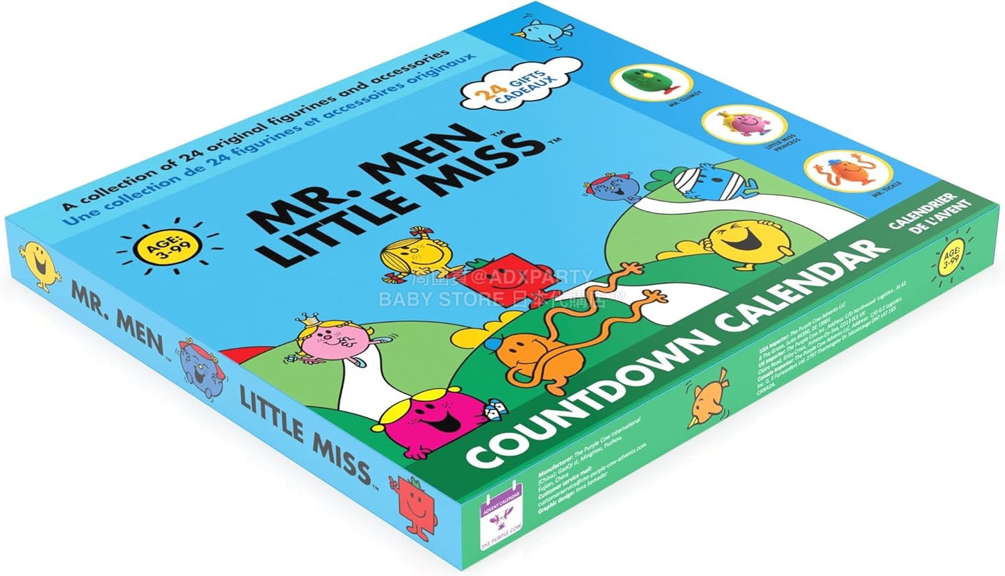 英美直送 Mr. Men & Little Miss Collectible Cartoon Toys聖誕倒數日曆 兒童款 聖誕快樂特輯 聖誕倒數日曆A 不參與$900免運 滿$900可加$25免運 Christmas Advent Calendars 2025