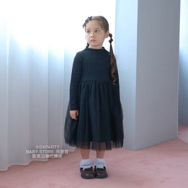 日本童裝 Ly# mine 網紗連身裙 100-150cm 女童款 秋季 DRESSES