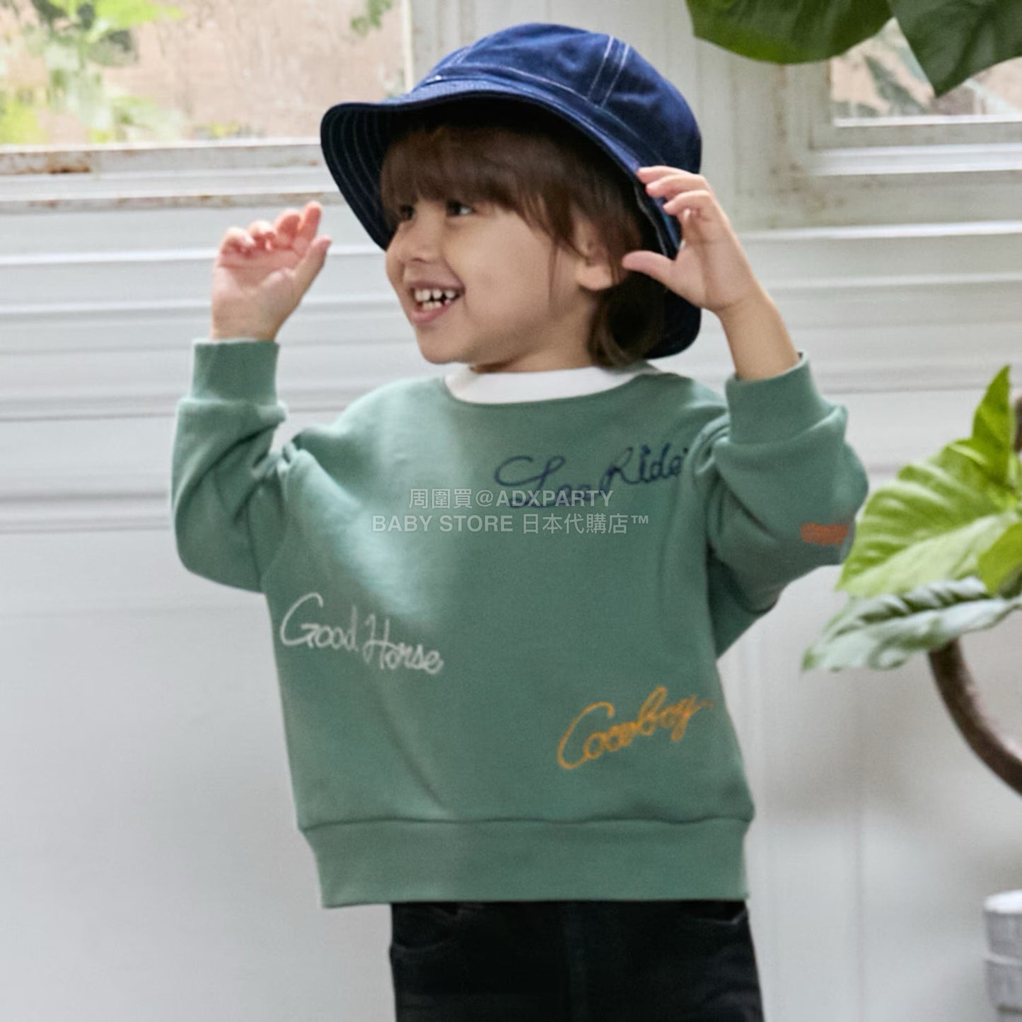 日本童裝 pe#main x Lee 刺繡衛衣 80-130cm 男童款/女童款 秋季 TOPS