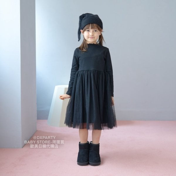 日本童裝 Ly# mine 網紗連身裙 100-150cm 女童款 秋季 DRESSES