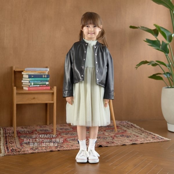 日本童裝 Ly# mine 網紗連身裙 100-150cm 女童款 秋季 DRESSES