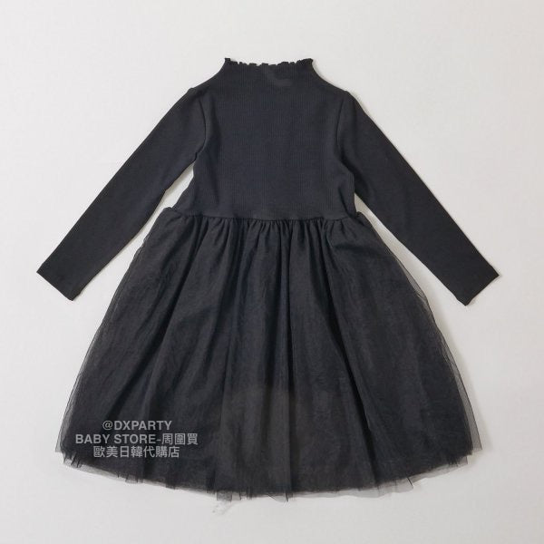 日本童裝 Ly# mine 網紗連身裙 100-150cm 女童款 秋季 DRESSES