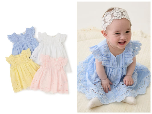 日本童裝 pe#main 蕾絲連衣 70-80cm 女童款 初生嬰兒 夏季 Jumpsuit