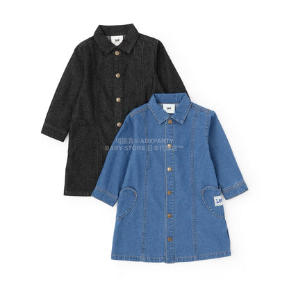 日本童裝 pe#main x Lee 牛仔連身裙 80-130cm 女童款 秋季 DRESSES