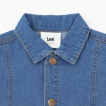 日本童裝 pe#main x Lee 牛仔連身裙 80-130cm 女童款 秋季 DRESSES