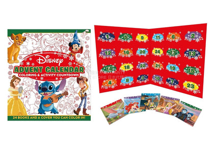 英美直送 Disney Coloring & Activity Book 聖誕倒數日曆 兒童款 聖誕快樂特輯 聖誕倒數日曆A 不參與$900免運 滿$900可加$25免運 Christmas Advent Calendars 2025