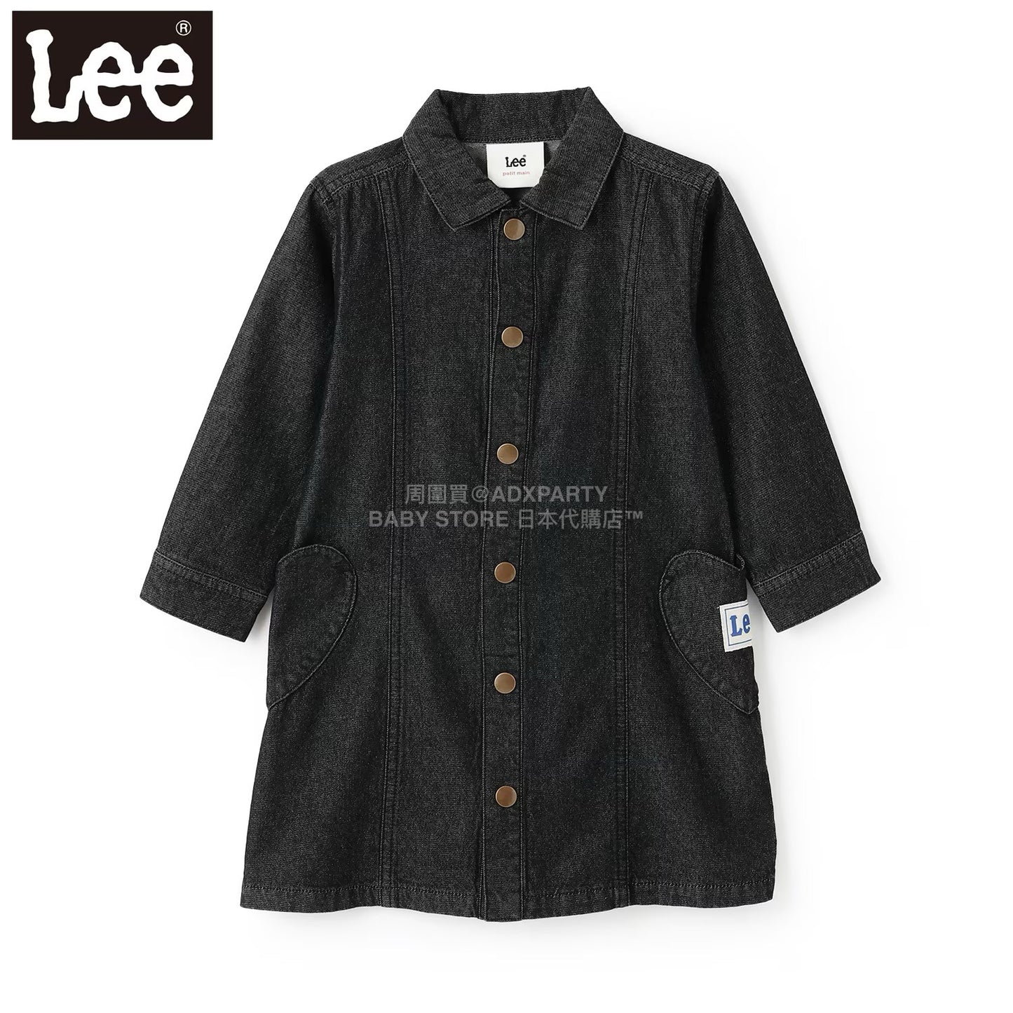 日本童裝 pe#main x Lee 牛仔連身裙 80-130cm 女童款 秋季 DRESSES