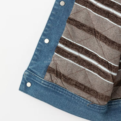 日本童裝 pe#main x Lee 燈芯絨領牛仔外套 80-130cm 男童款 秋季 OUTERWEAR