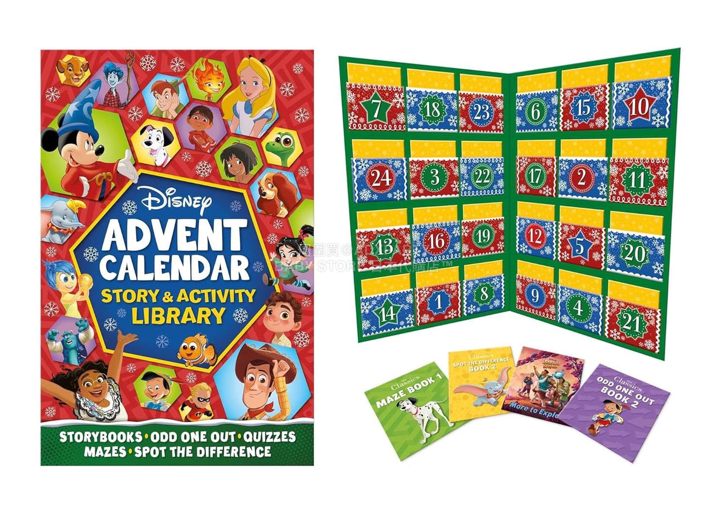 英美直送 Disney Story & Activity Library Books 聖誕倒數日曆 兒童款 聖誕快樂特輯 聖誕倒數日曆A 不參與$900免運 滿$900可加$25免運 Christmas Advent Calendars 2025