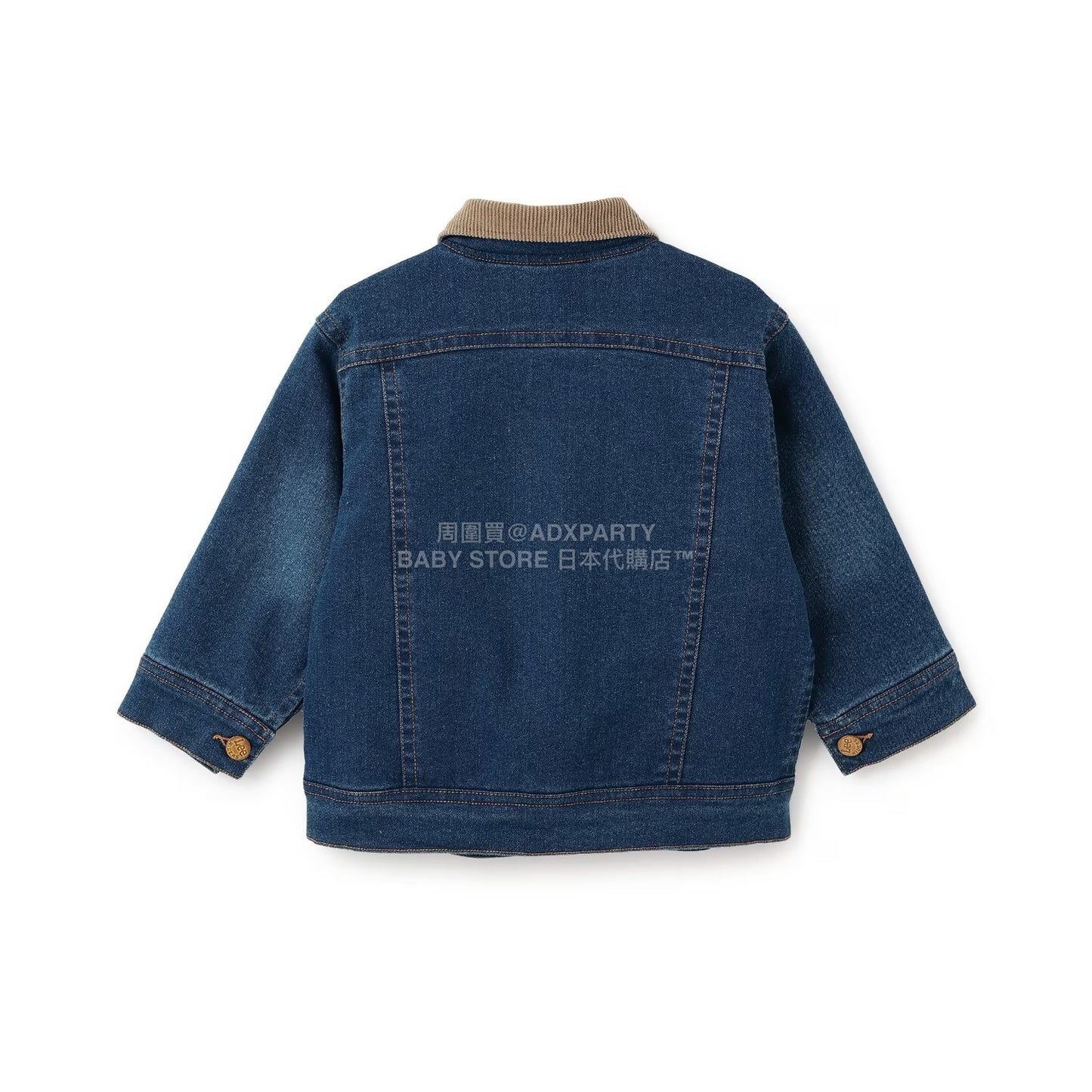 日本童裝 pe#main x Lee 燈芯絨領牛仔外套 80-130cm 男童款 秋季 OUTERWEAR