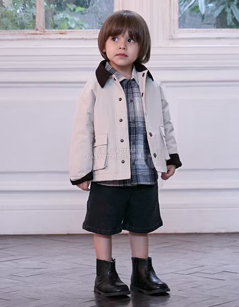 日本童裝 pe#main x Lee 牛仔或格紋襯衫 80-130cm 男童款 秋季 TOPS