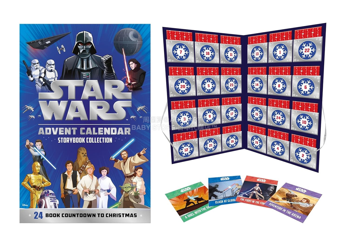 英美直送 Star Wars Book Collection聖誕倒數日曆 兒童款 聖誕快樂特輯 聖誕倒數日曆A 不參與$900免運 滿$900可加$25免運 Christmas Advent Calendars 2025