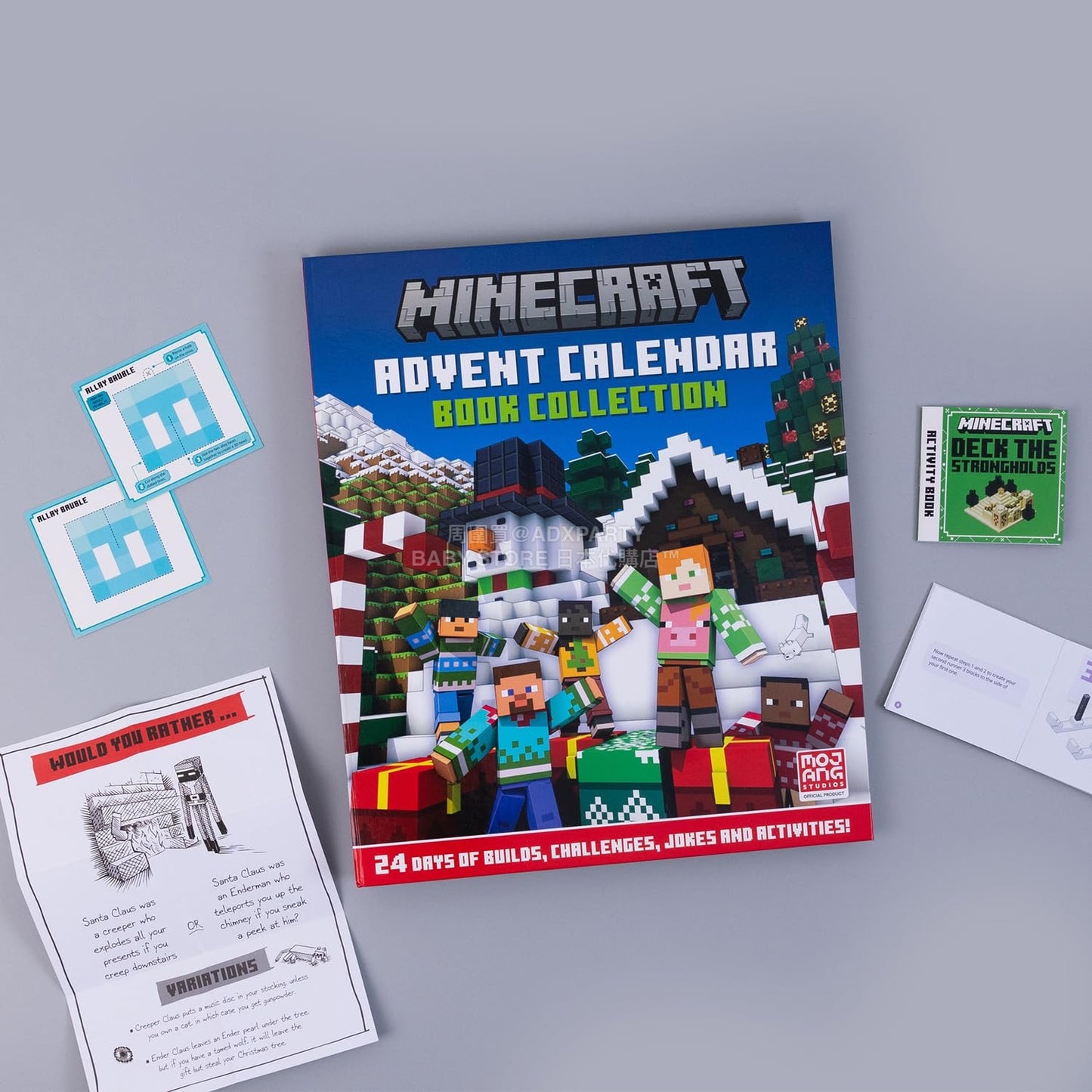 英美直送 Minecraft Book Collection聖誕倒數日曆 兒童款 聖誕快樂特輯 聖誕倒數日曆A 不參與$900免運 滿$900可加$25免運 Christmas Advent Calendars 2025