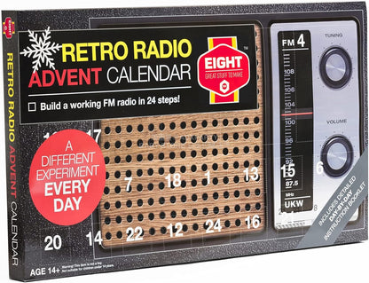 英美直送 EIGHT Retro Radio 聖誕倒數日曆 兒童款 聖誕快樂特輯 聖誕倒數日曆 不參與$900免運 滿$900可加$25免運 Christmas Advent Calendars 2025