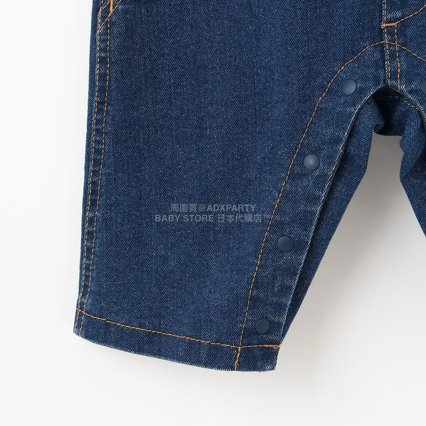 日本童裝 pe#main x Lee  牛仔背帶褲 70-80cm 男童款 初生嬰兒 秋季 Jumpsuit