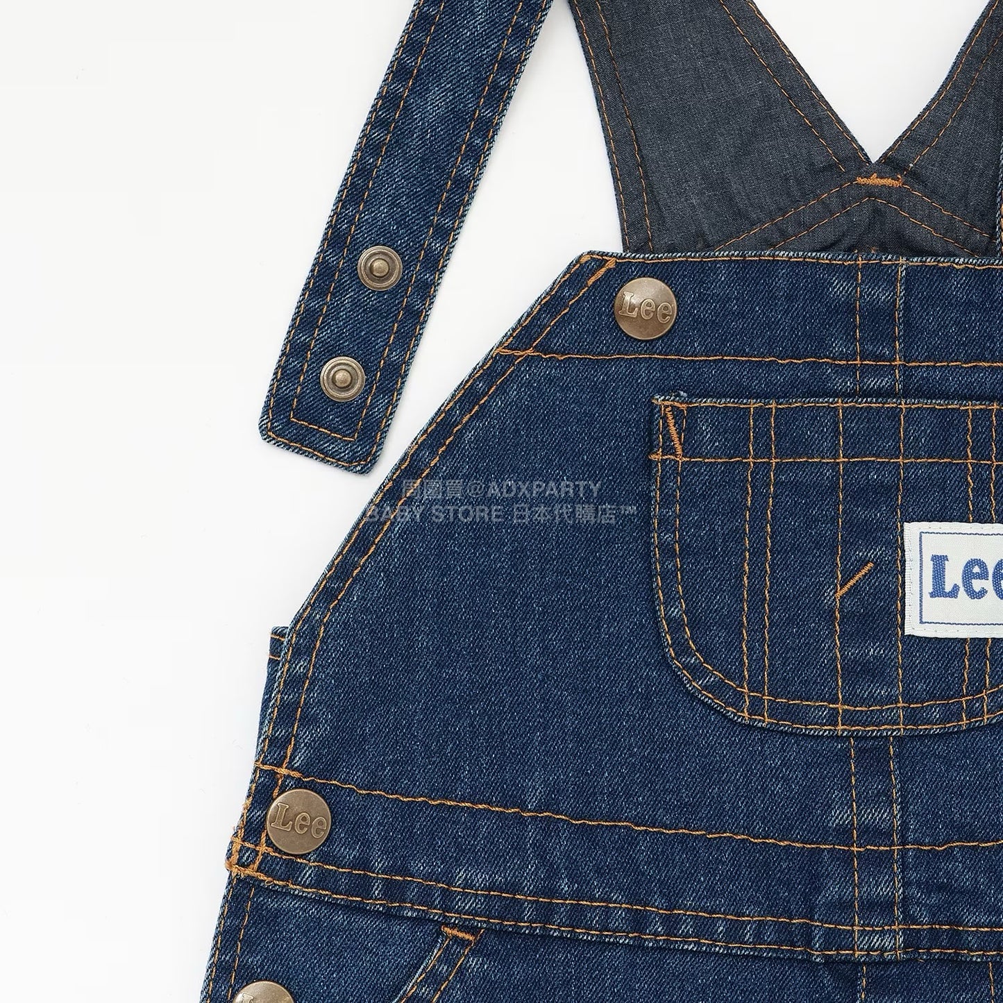 日本童裝 pe#main x Lee  牛仔背帶褲 70-80cm 男童款 初生嬰兒 秋季 Jumpsuit