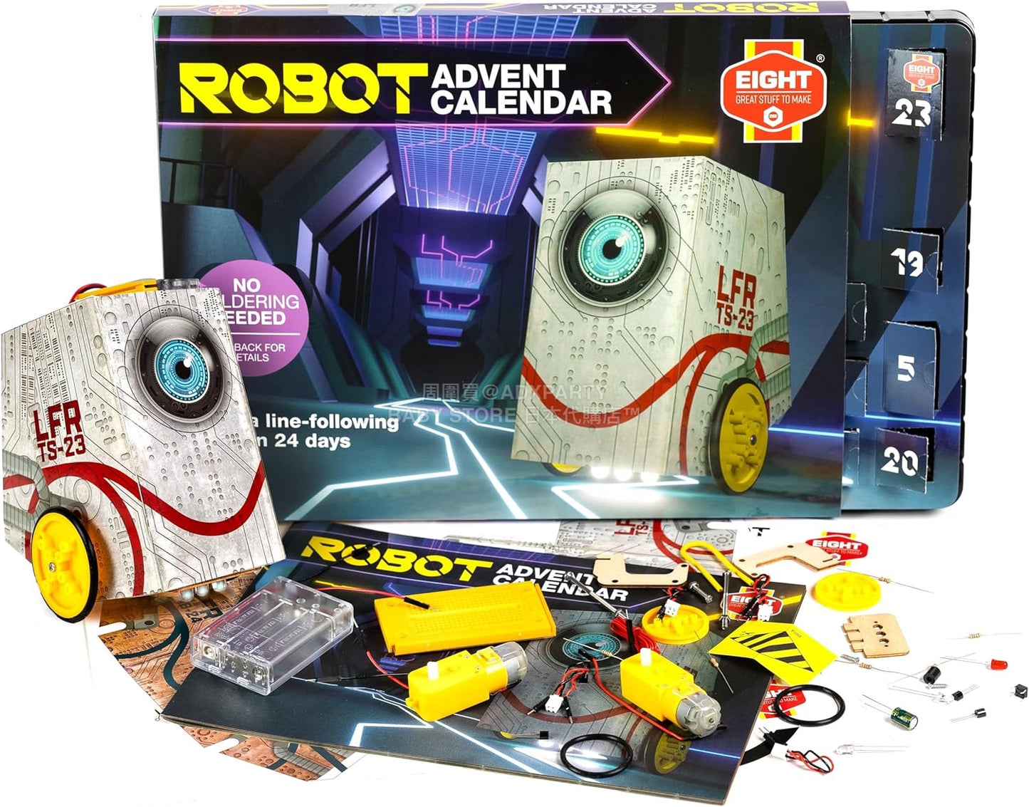 英美直送 EIGHT Build Your Own Robot 聖誕倒數日曆 兒童款 聖誕快樂特輯 聖誕倒數日曆 不參與$900免運 滿$900可加$25免運 Christmas Advent Calendars 2025
