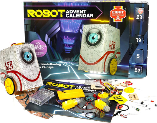 英美直送 EIGHT Build Your Own Robot 聖誕倒數日曆 兒童款 聖誕快樂特輯 聖誕倒數日曆 不參與$900免運 滿$900可加$25免運 Christmas Advent Calendars 2025