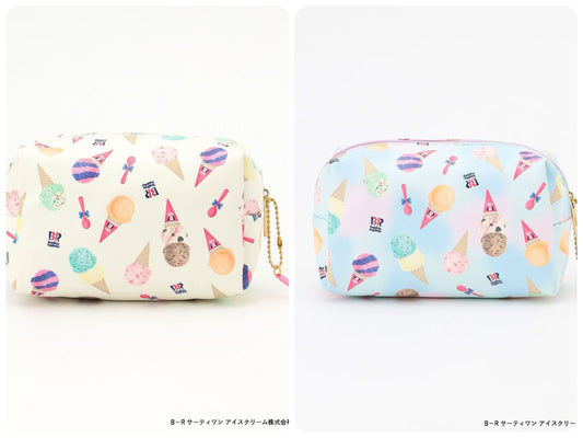 Japan direct delivery aF#a325 x Baskin-Robbins cosmetic bag daily necessities 