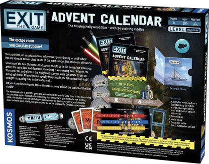 英美直送 Thames & Kosmos EXIT The Missing Hollywood Star 聖誕倒數日曆 兒童款 聖誕快樂特輯 聖誕倒數日曆A 不參與$900免運 滿$900可加$25免運 Christmas Advent Calendars 2025