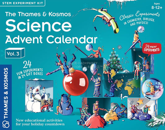 英美直送 Thames & Kosmos Science Experiments in Chemistry, Biology & Physics 聖誕倒數日曆 兒童款 聖誕快樂特輯 聖誕倒數日曆A 不參與$900免運 滿$900可加$25免運 Christmas Advent Calendars 2025