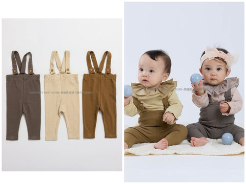 日本童裝 p.prem#r 吊帶長褲 60-80cm 男童款/女童款 初生嬰兒 秋冬季 PANTS