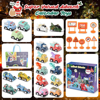 英美直送 Toy Cars 聖誕倒數日曆 兒童款 聖誕快樂特輯 聖誕倒數日曆 不參與$900免運 滿$900可加$25免運 Christmas Advent Calendars 2025