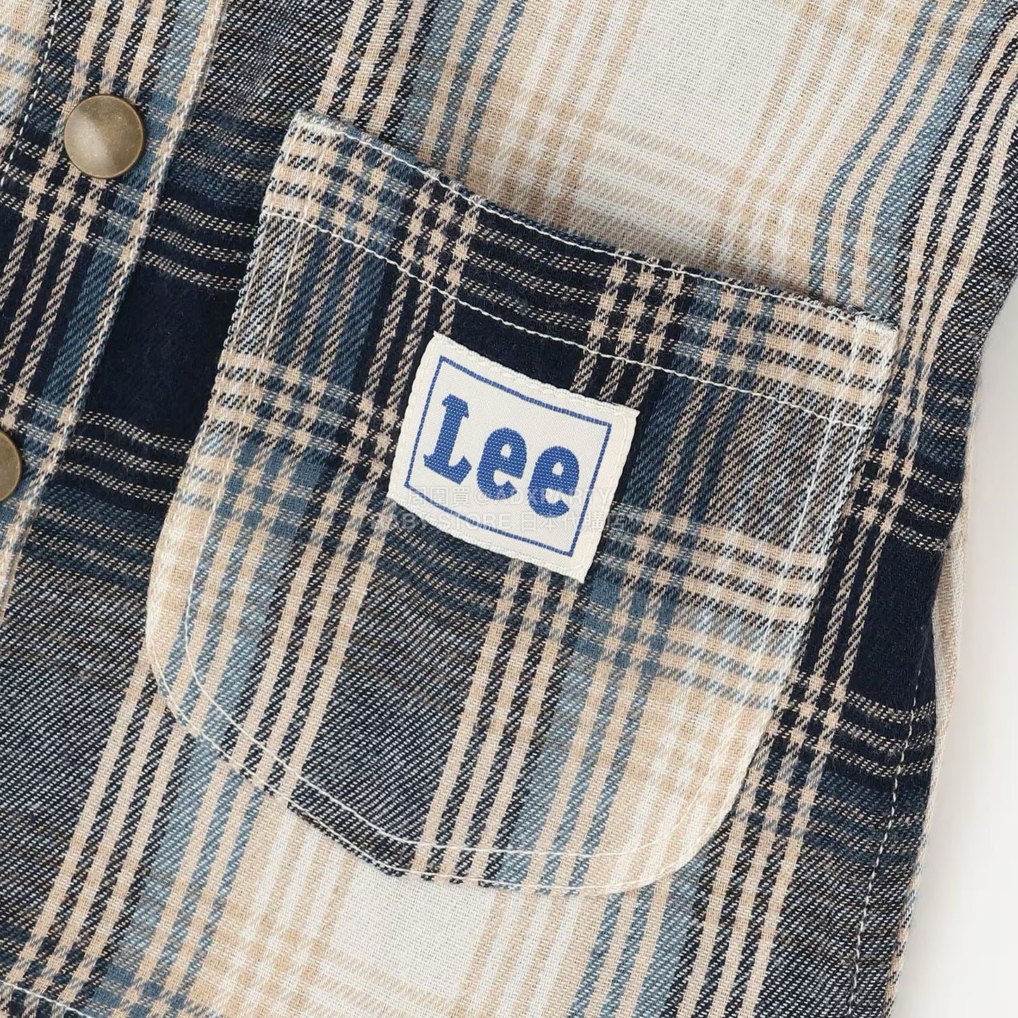 日本童裝 pe#main x Lee 牛仔或格紋襯衫 80-130cm 男童款 秋季 TOPS