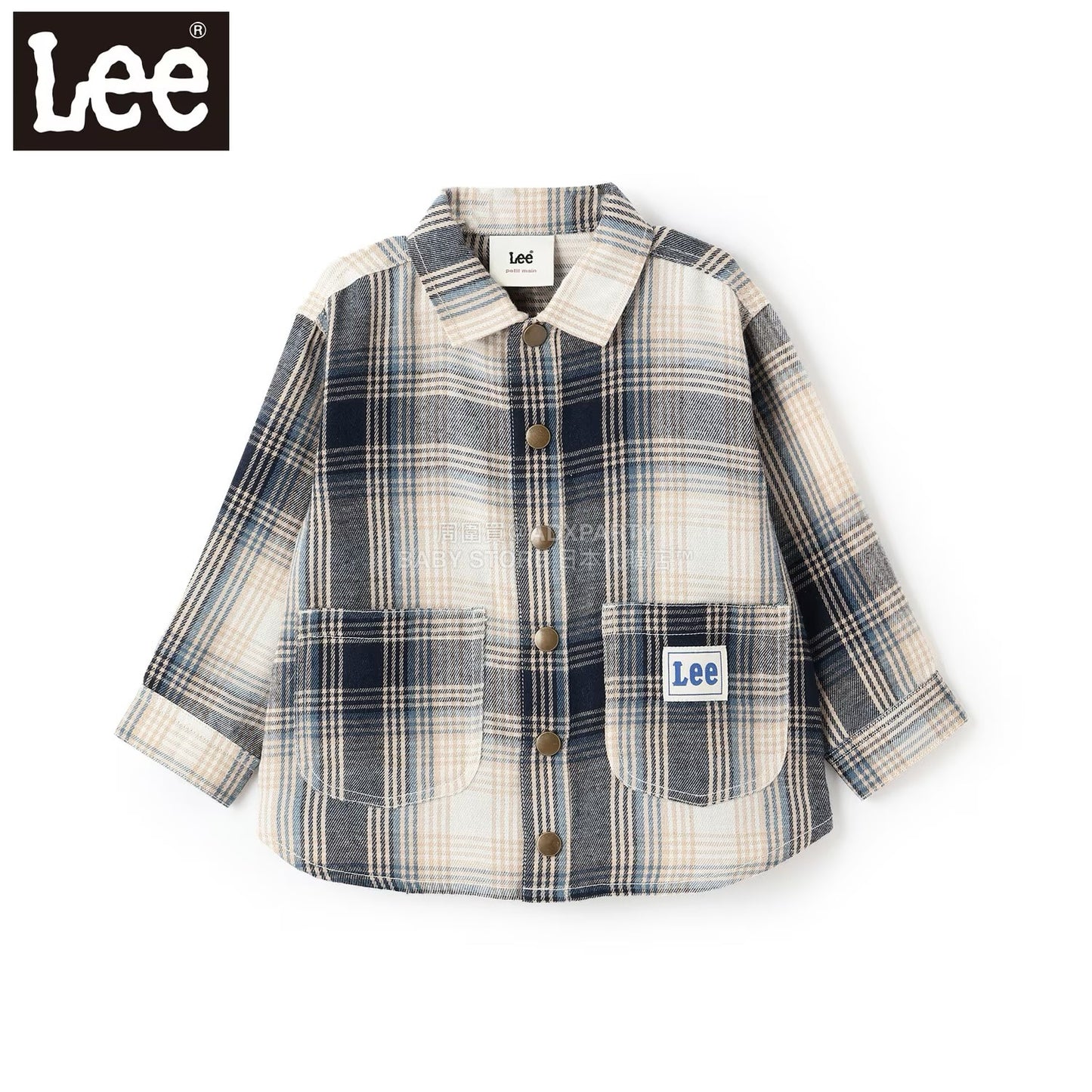 日本童裝 pe#main x Lee 牛仔或格紋襯衫 80-130cm 男童款 秋季 TOPS