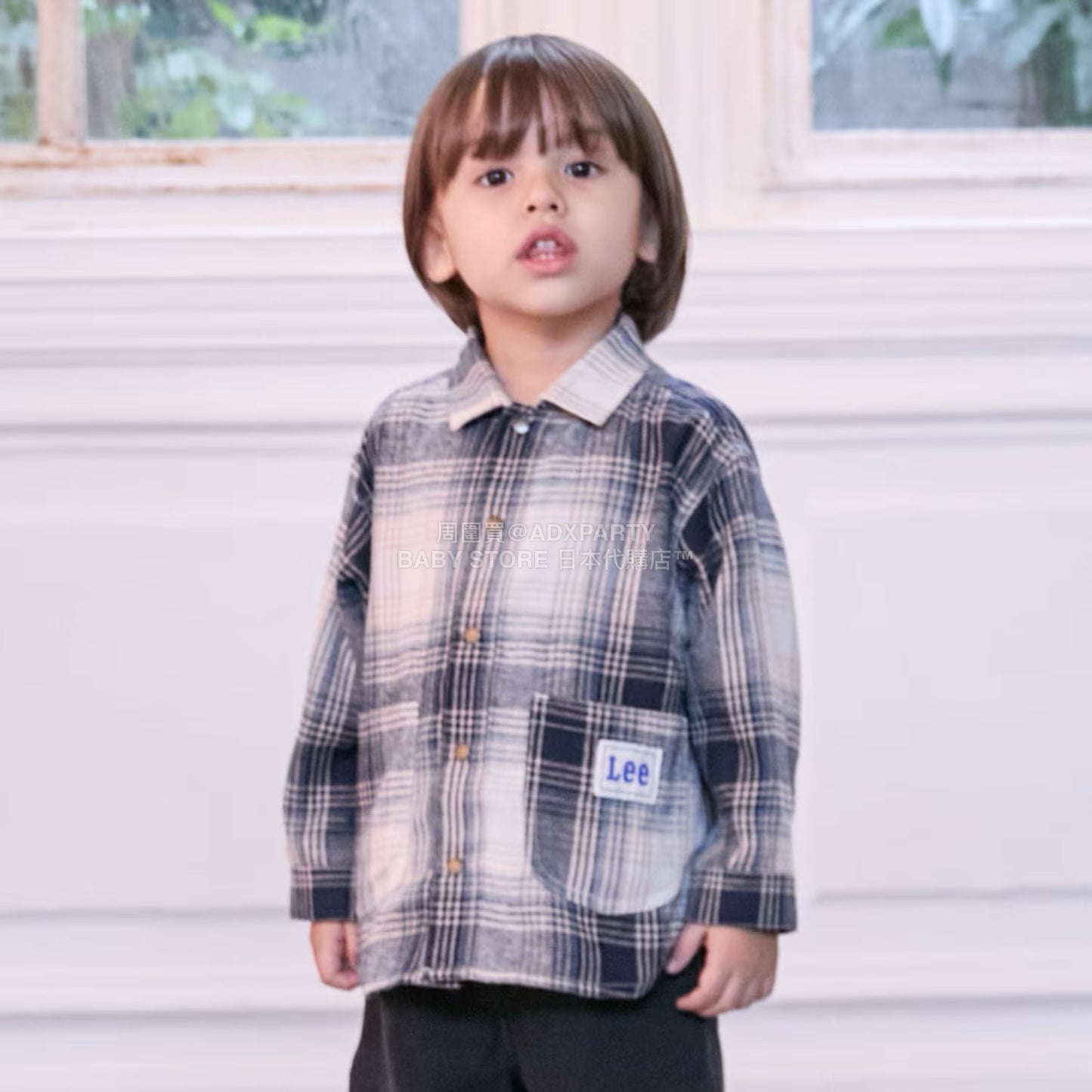 日本童裝 pe#main x Lee 牛仔或格紋襯衫 80-130cm 男童款 秋季 TOPS