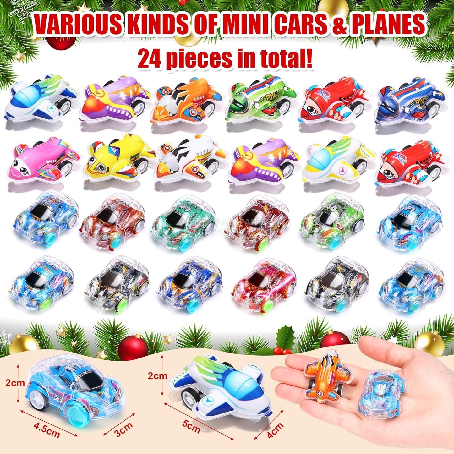 英美直送 LIHAO Pull Back 回力車 聖誕倒數日曆 兒童款 聖誕快樂特輯 聖誕倒數日曆 不參與$900免運 滿$900可加$25免運 Christmas Advent Calendars 2025