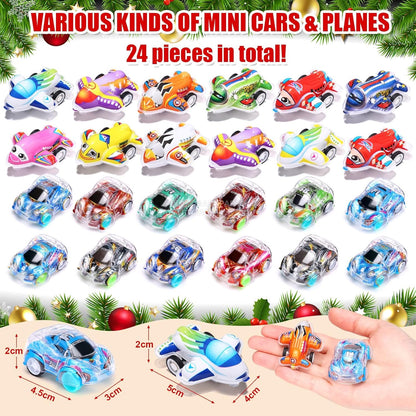 英美直送 LIHAO Pull Back 回力車 聖誕倒數日曆 兒童款 聖誕快樂特輯 聖誕倒數日曆 不參與$900免運 滿$900可加$25免運 Christmas Advent Calendars 2025