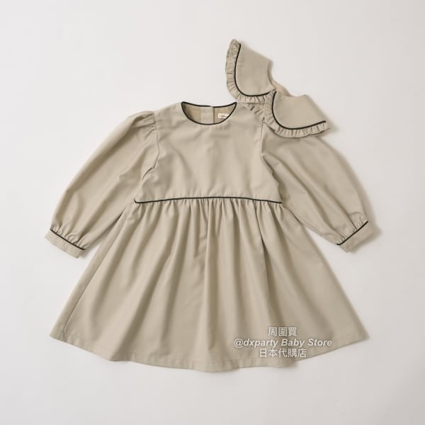 日本童裝 Ly# mine 領可拆 學院風連身裙 100-130cm 女童款 秋季  DRESSES 面試/宴會/表演