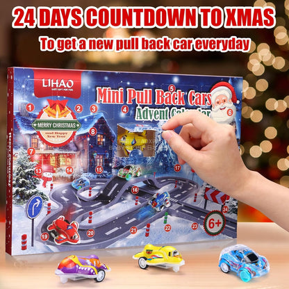 英美直送 LIHAO Pull Back 回力車 聖誕倒數日曆 兒童款 聖誕快樂特輯 聖誕倒數日曆 不參與$900免運 滿$900可加$25免運 Christmas Advent Calendars 2025