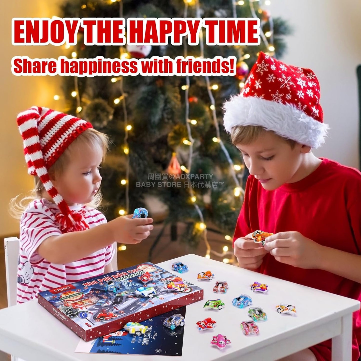 英美直送 LIHAO Pull Back 回力車 聖誕倒數日曆 兒童款 聖誕快樂特輯 聖誕倒數日曆 不參與$900免運 滿$900可加$25免運 Christmas Advent Calendars 2025