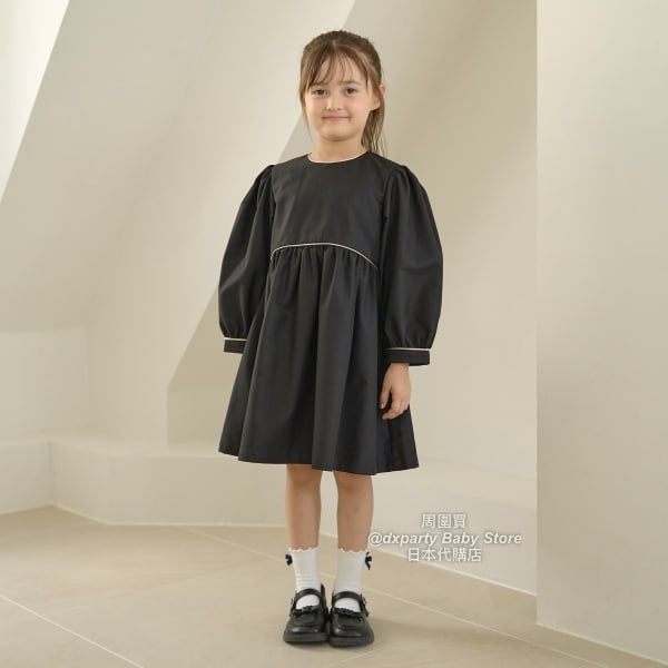 日本童裝 Ly# mine 領可拆 學院風連身裙 100-130cm 女童款 秋季  DRESSES 面試/宴會/表演