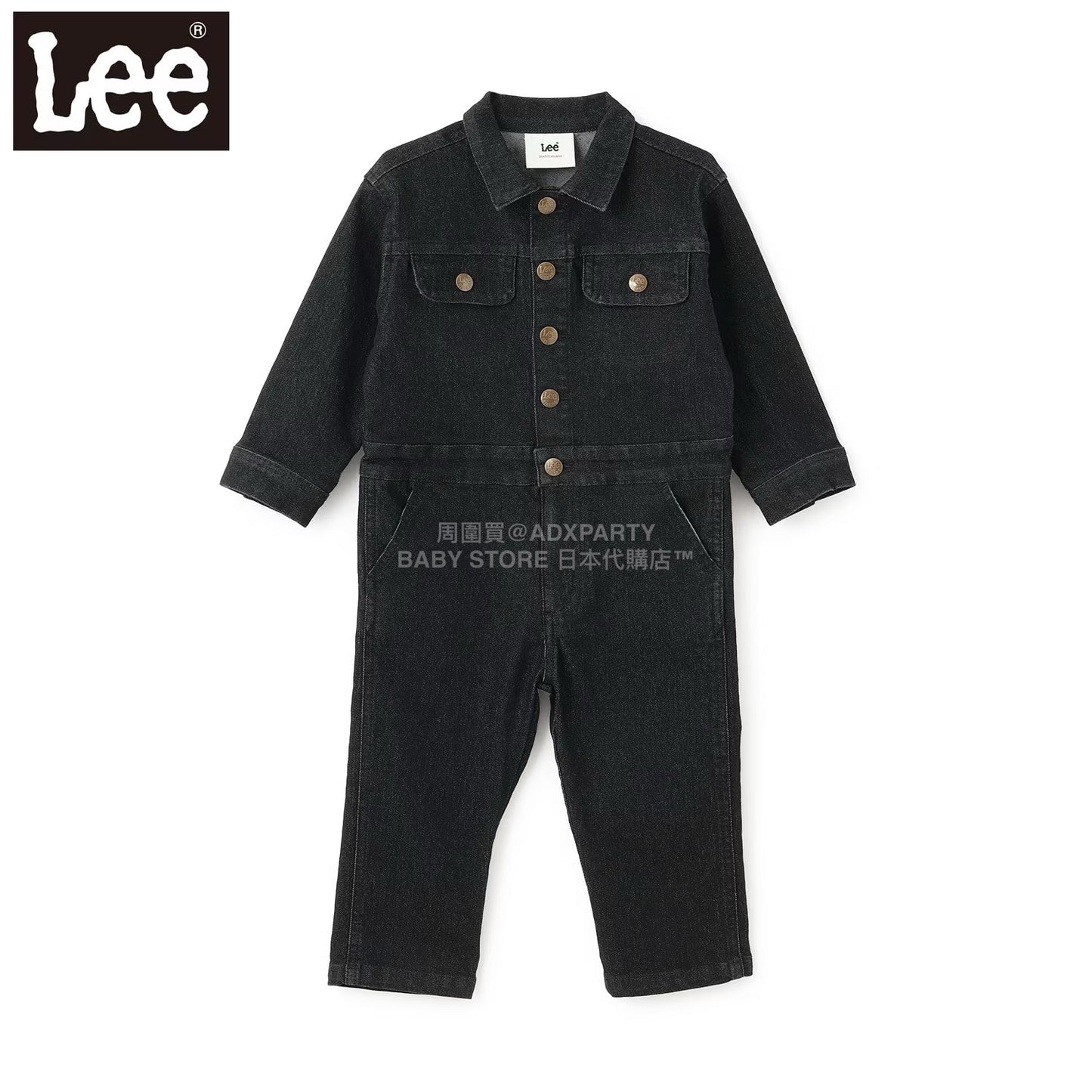 日本童裝 pe#main x Lee 牛仔連體工人褲 80-130cm 男童款/女童款 秋季 Jumpsuit