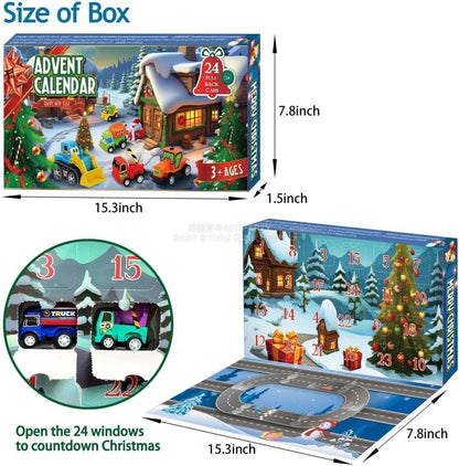 英美直送 Pull Back 回力車 聖誕倒數日曆 兒童款 聖誕快樂特輯 聖誕倒數日曆 不參與$900免運 滿$900可加$25免運 Christmas Advent Calendars 2025