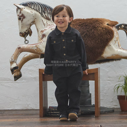 日本童裝 pe#main x Lee 牛仔連體工人褲 80-130cm 男童款/女童款 秋季 Jumpsuit