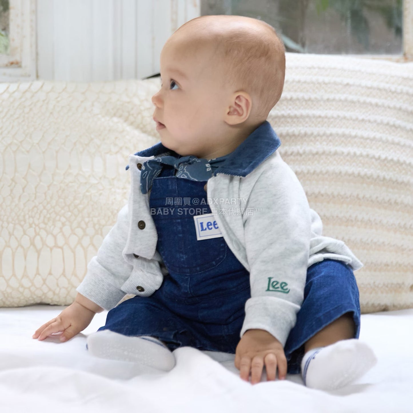 日本童裝 pe#main x Lee 翻領外套 70-80cm 男童款 初生嬰兒 秋季 OUTERWEAR