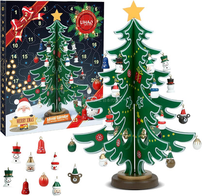 英美直送 Wooden Christmas Tree 聖誕倒數日曆 大人款/兒童款 聖誕快樂特輯 聖誕倒數日曆A 不參與$900免運 滿$900可加$25免運 Christmas Advent Calendars 2025