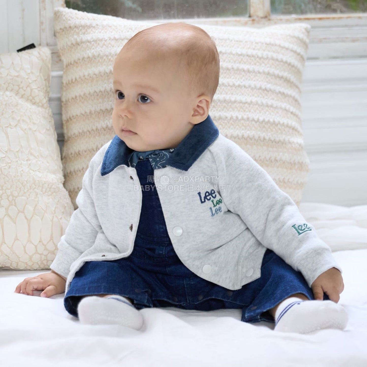 日本童裝 pe#main x Lee 翻領外套 70-80cm 男童款 初生嬰兒 秋季 OUTERWEAR