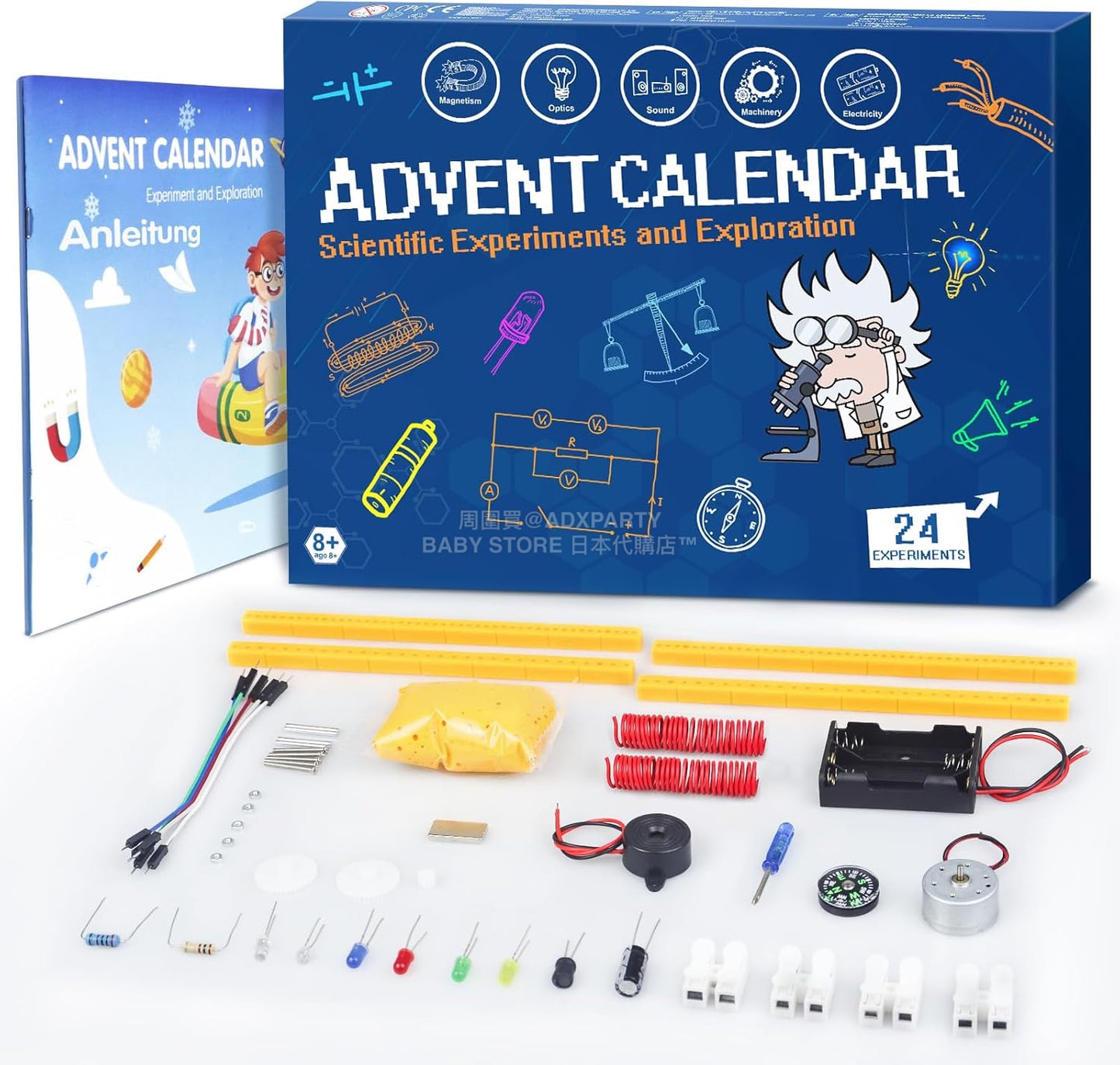 英美直送 Physics Science Experiments 聖誕倒數日曆 兒童款 聖誕快樂特輯 聖誕倒數日曆A 不參與$900免運 滿$900可加$25免運 Christmas Advent Calendars 2025