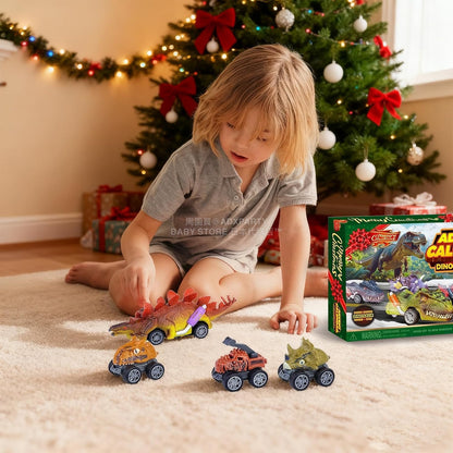 英美直送 Dinosaur Pull Back Cars 回力車 聖誕倒數日曆 兒童款 聖誕快樂特輯 聖誕倒數日曆A 不參與$900免運 滿$900可加$25免運 Christmas Advent Calendars 2025