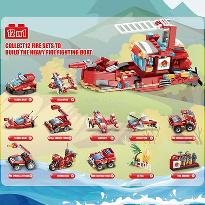 英美直送 Engineering Vehicle & Fire Engine Building Blocks Toy Set 聖誕倒數日曆 兒童款 聖誕快樂特輯 聖誕倒數日曆 不參與$900免運 滿$900可加$25免運 Christmas Advent Calendars 2025