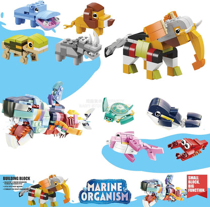 英美直送 Marine Animals Building Blocks Kids Toys 聖誕倒數日曆 兒童款 聖誕快樂特輯 聖誕倒數日曆 不參與$900免運 滿$900可加$25免運 Christmas Advent Calendars 2025